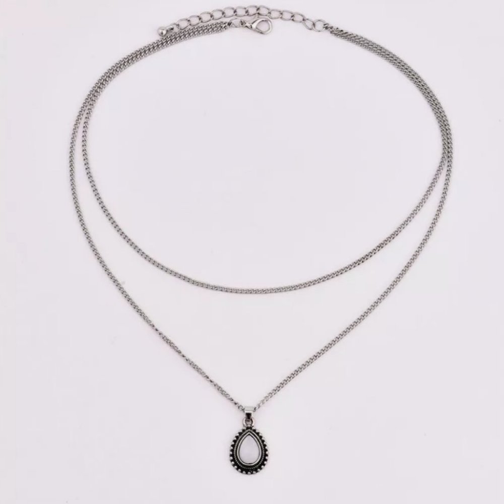 NEW Retro Dip Pendant Boho Bohemian Necklace - Picture 3 of 5